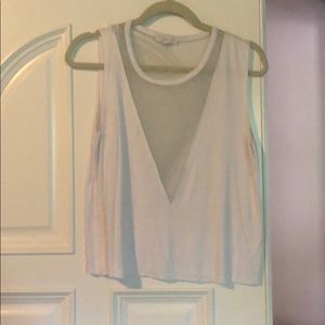 Mesh V-neck Tank Top
